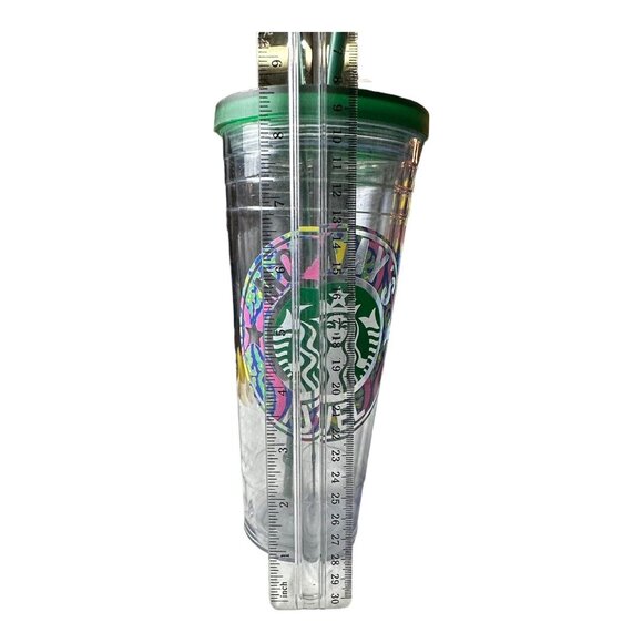 "Mommys Fuel" Starbucks-Style Clear Tumbler With Green Lid & Straw Reusable 24 O - Picture 7 of 11